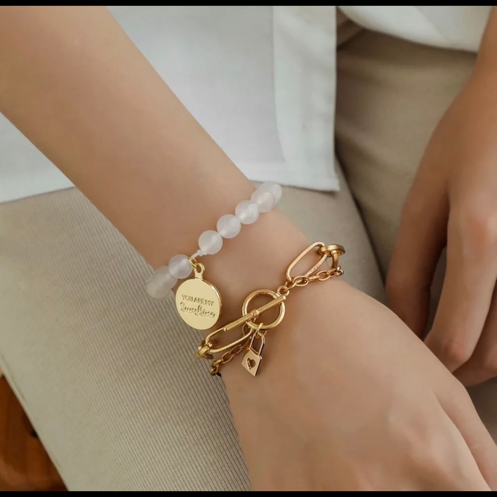 2pc Gold Bracelet